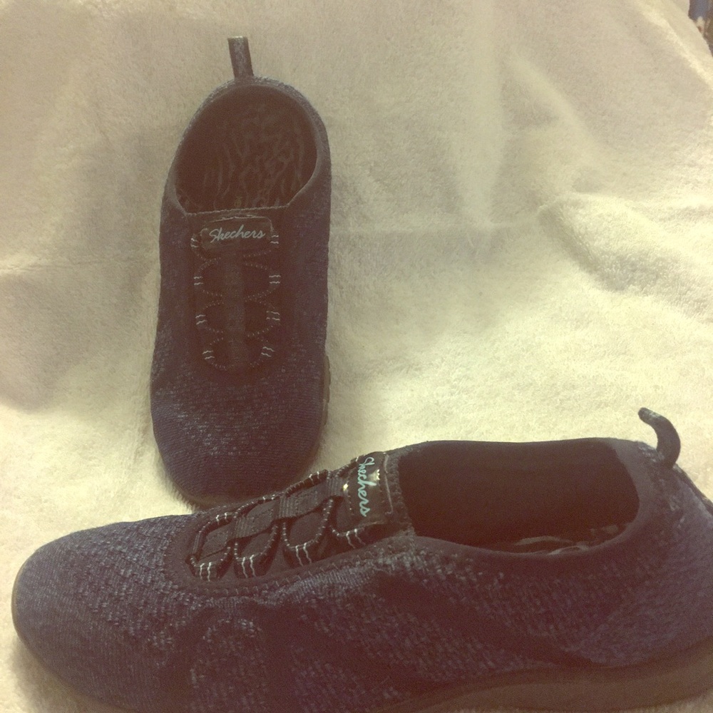 Skechers Memory Foam Sneakers (Sz 7 Navy)